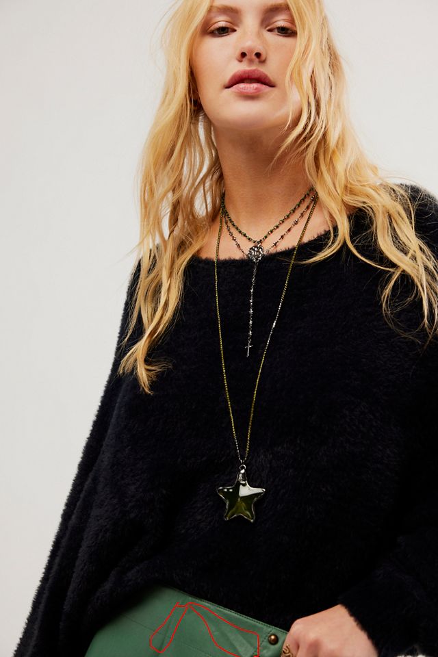 Free People Layered Coin Star Necklace store