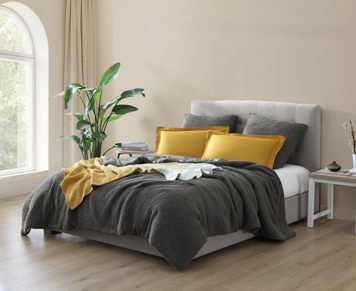 Sunday Citizen Natural Premium Bamboo Sham Set by Free People in Gold, Size: US king