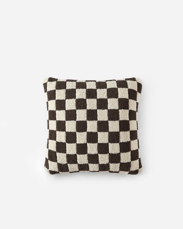 Sunday Citizen Checkerboard Throw Pillow #1