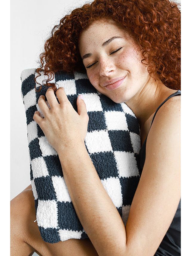 Sunday Citizen Checkerboard Throw Pillow #4