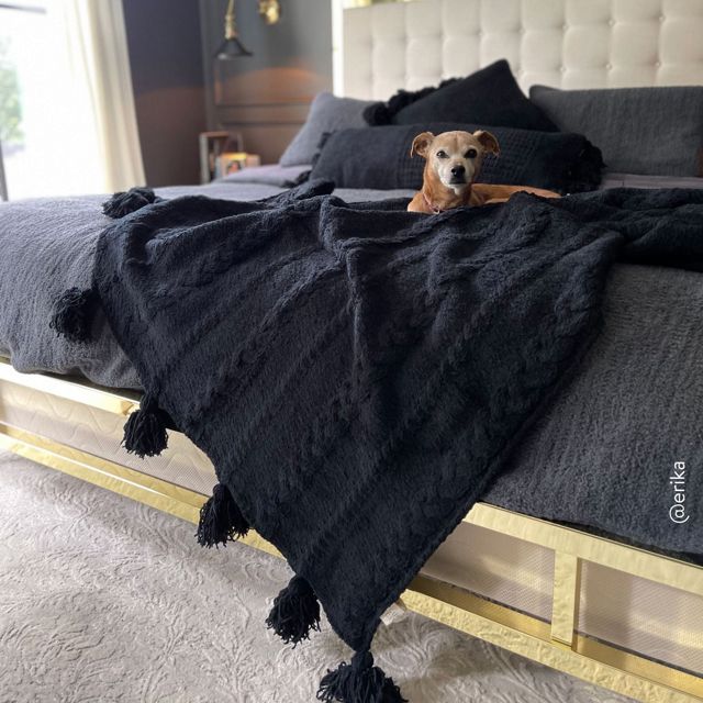 Sunday Citizen Braided Pom Pom Throw #3