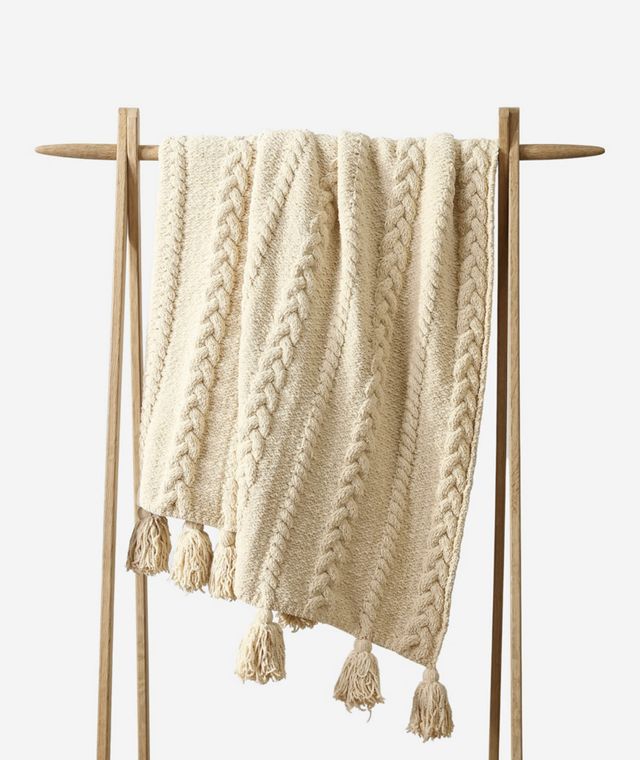 Sunday Citizen Braided Pom Pom Throw #3