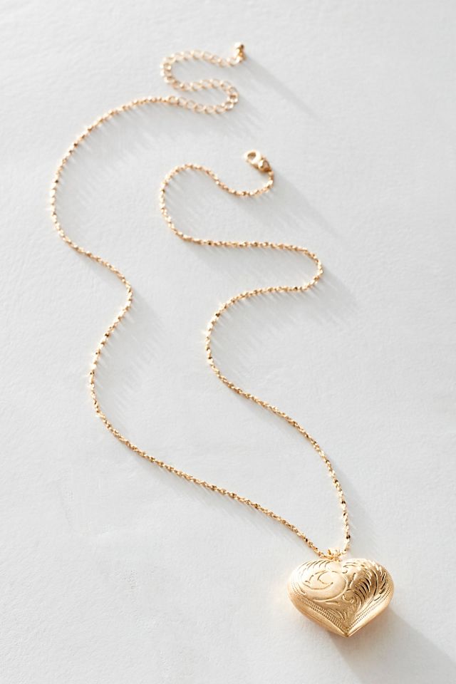 Metal Heart Chain Necklace #1