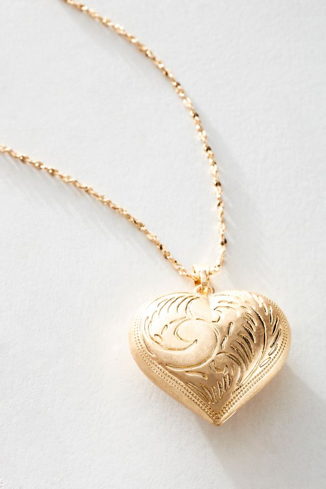 Metal Heart Chain Necklace #2
