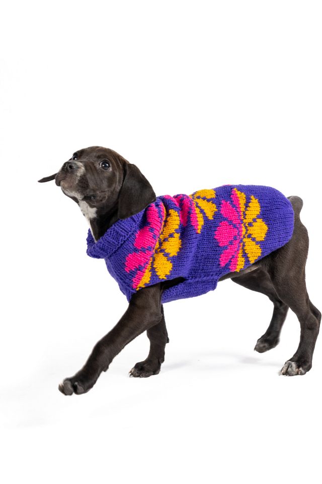 XS Chilly Dog Flower Power Dog Sweater #1