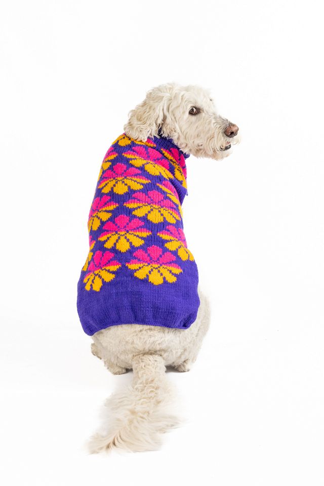 XS Chilly Dog Flower Power Dog Sweater #2