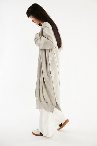 We The Free Dreamy Blue Cardi at Free People in Quiet Gray, Size: Medium