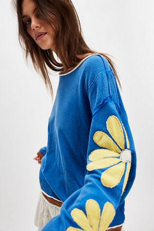 We The Free You're A Star Tee at Free People in Blue, Size: M