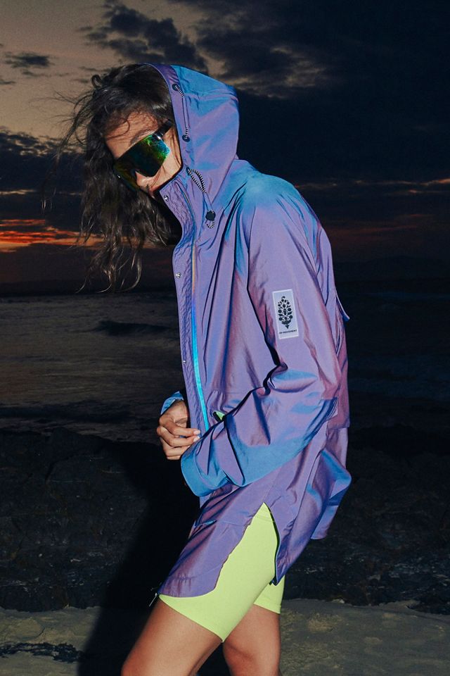 Iridescent rain jacket on sale