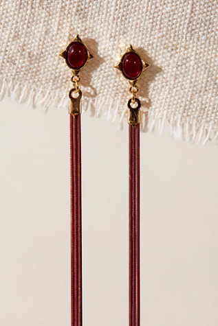 Freya Exagerated Dangles at Free People in Oxblood