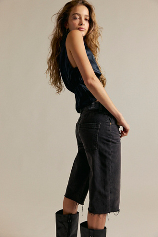 We The Free Jam Session Relaxed Capri Jeans at Free People in Black, Size: 27