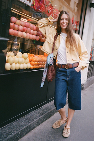 Jeans Capri Décontractés Jam Session We The Free en Rinse, pour femme taille: 31 chez Free People