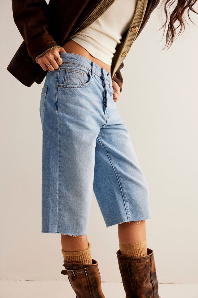 Free People We The Free Jam Session Relaxed Capri Jeans in Natural