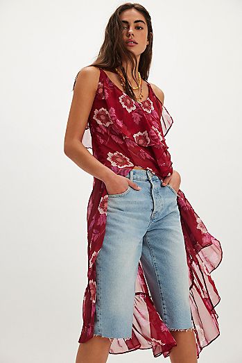 Marimekko Maridenim Barrel Unikko Jeans | Free People Marimekko Maridenim Barrel Unikko Jeans | Free People