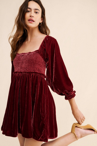 Daphne Velvet Mini Dress | Free People