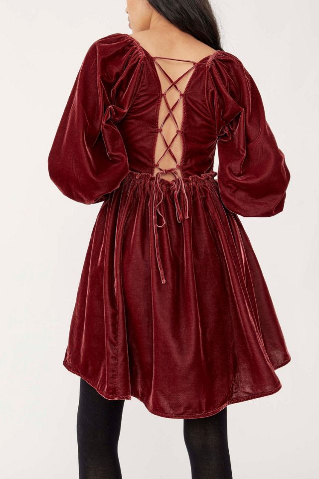 Daphne Velvet Mini Dress #1
