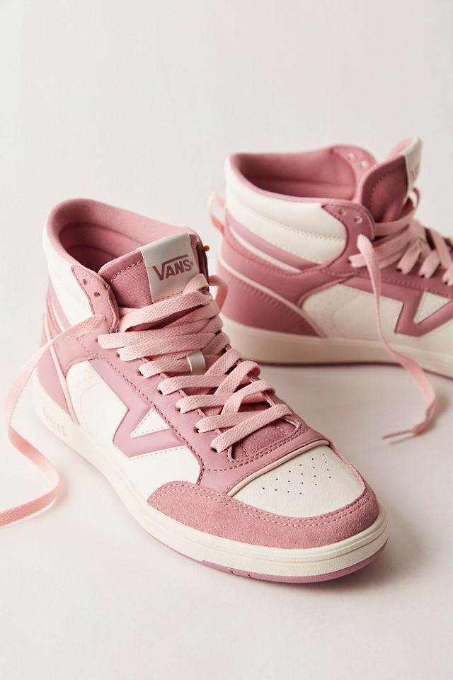 Pink mid hot sale top vans