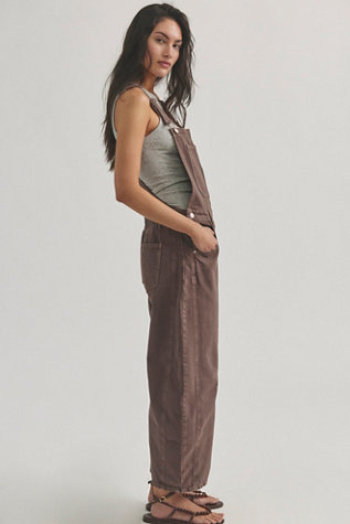 Женский комбинезон We The Free Good Luck Barrel Overalls, цвет: Шоколадный — фото 8
