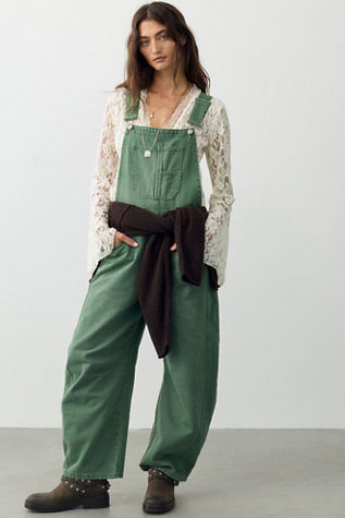 We The Free Good Luck Barrel Overalls
