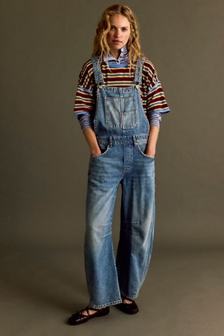 We The Free Good Luck Barrel Overalls