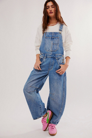 We The Free Good Luck Barrel Overalls | Free People