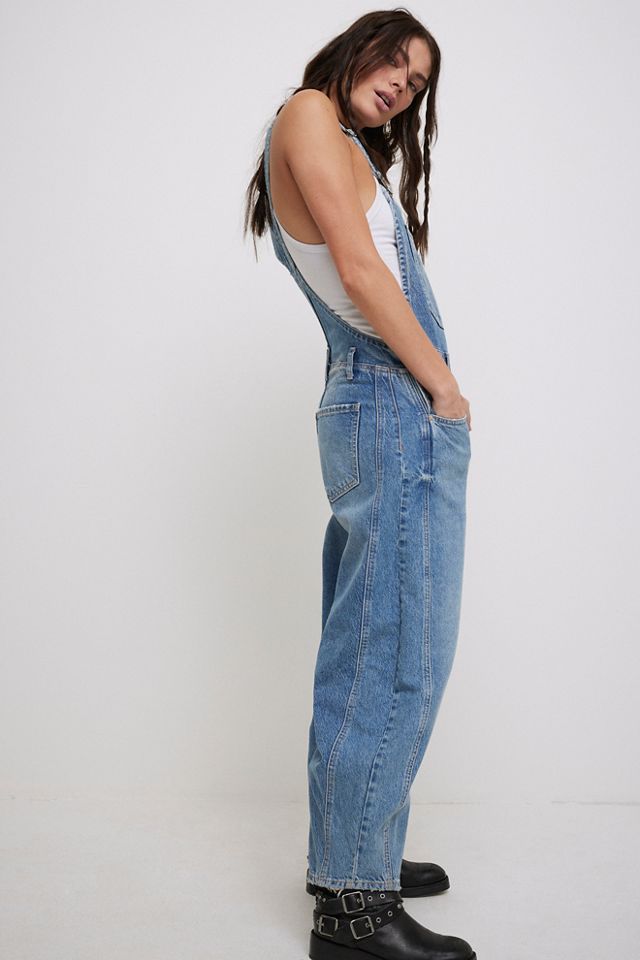 We The Free Good Luck Barrel Overalls Free People