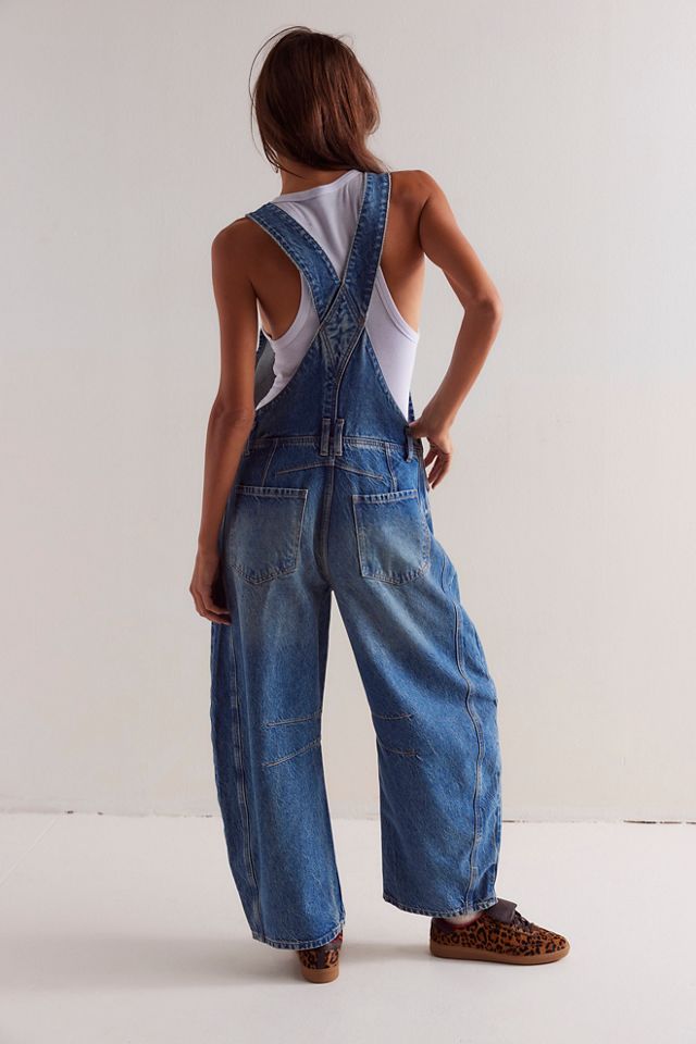 We The Free Good Luck Barrel Overalls Free People
