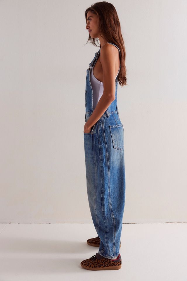 We The Free Good Luck Barrel Overalls Free People