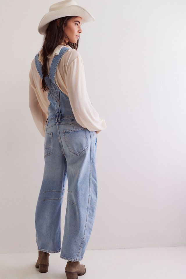 We The Free Good Luck Barrel Overalls Free People