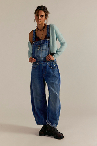 We The Free Good Luck Barrel Overalls