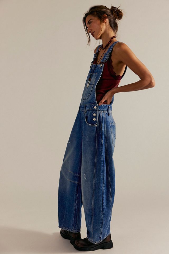 We The Free Good Luck Barrel Dungarees #2