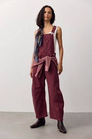 We The Free Good Luck Barrel Overalls
