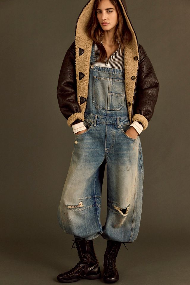 We The Free Good Luck Barrel Dungarees #3