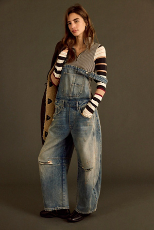 We The Free Good Luck Barrel Overalls