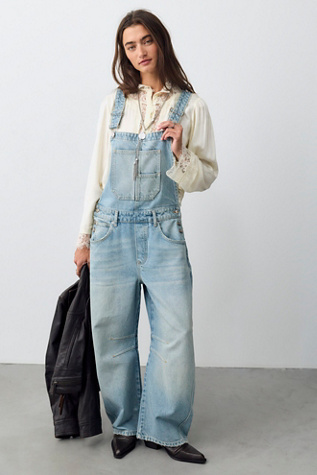 We The Free Good Luck Barrel Overalls