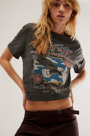 Junk Food Tom Petty Eagle Tee at Free People in Vintage Black, Size: Small