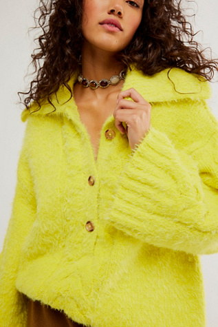 Lemon Tonic Sweater by Free People in Yellow, Size: XS