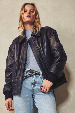 Free people new dawn best sale leather jacket