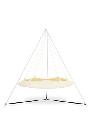 Hangout Pod Circular Family Hammock Bed and Stand Set at Free People in White