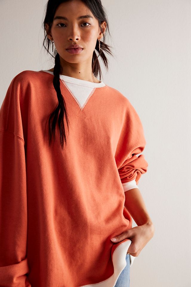 Free people hotsell oversized sweatshirt