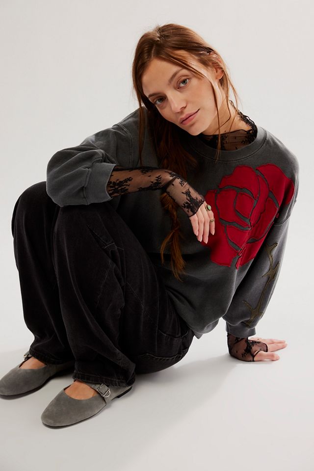 Puff Shorty Rose Sweatshirt #3