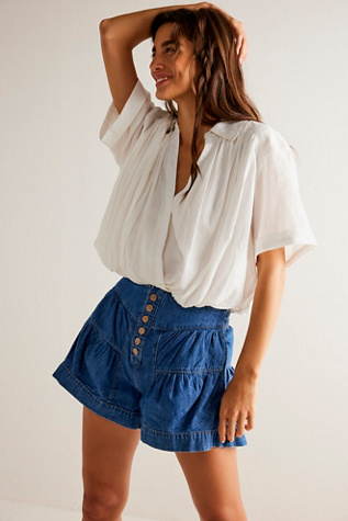 Free people black hot sale jean shorts