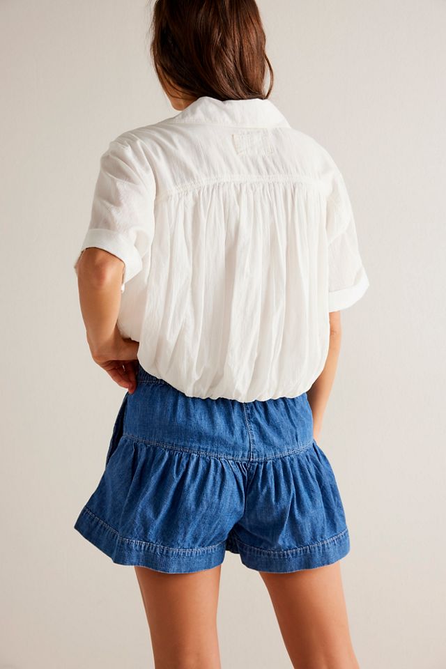 We The Free Fleur Denim Shorts Free People