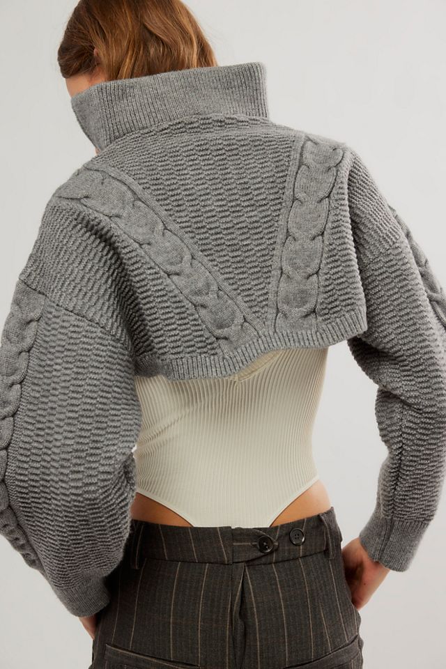 Quarter Zip Cable Bolero | Free People