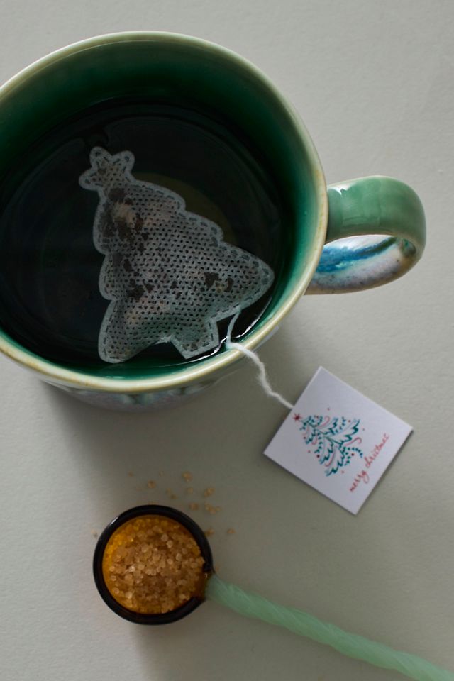 Christmas shaped tea online bags