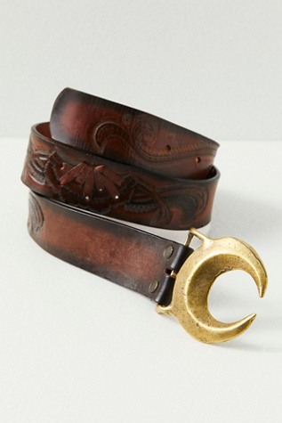 Alkemie Moon Belt at Free People in Cognac, Size: Small