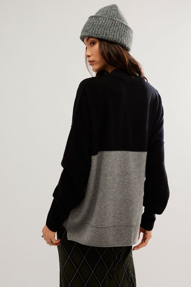 Easy Street Cashmere Colorblock Tunic #1