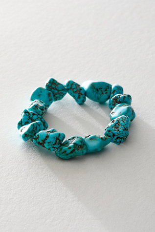 Crystal Bracelet by Ariana Ost at Free People in Turquoise