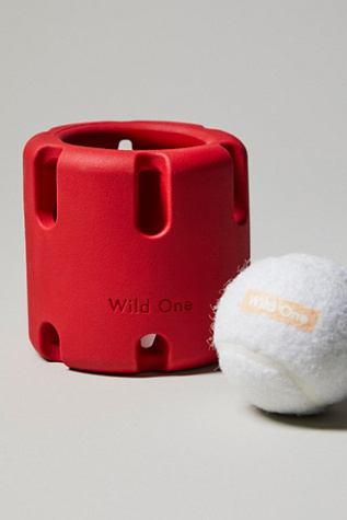 Wild One Tennis Tumble Dog Toy - Red