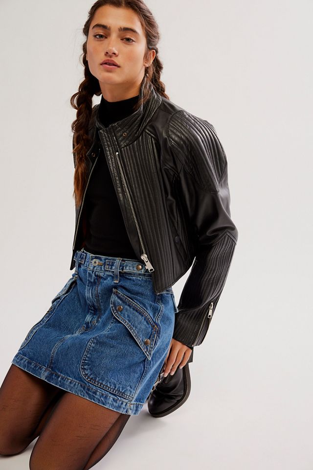 RE/DONE Racer Mini Skirt #2
